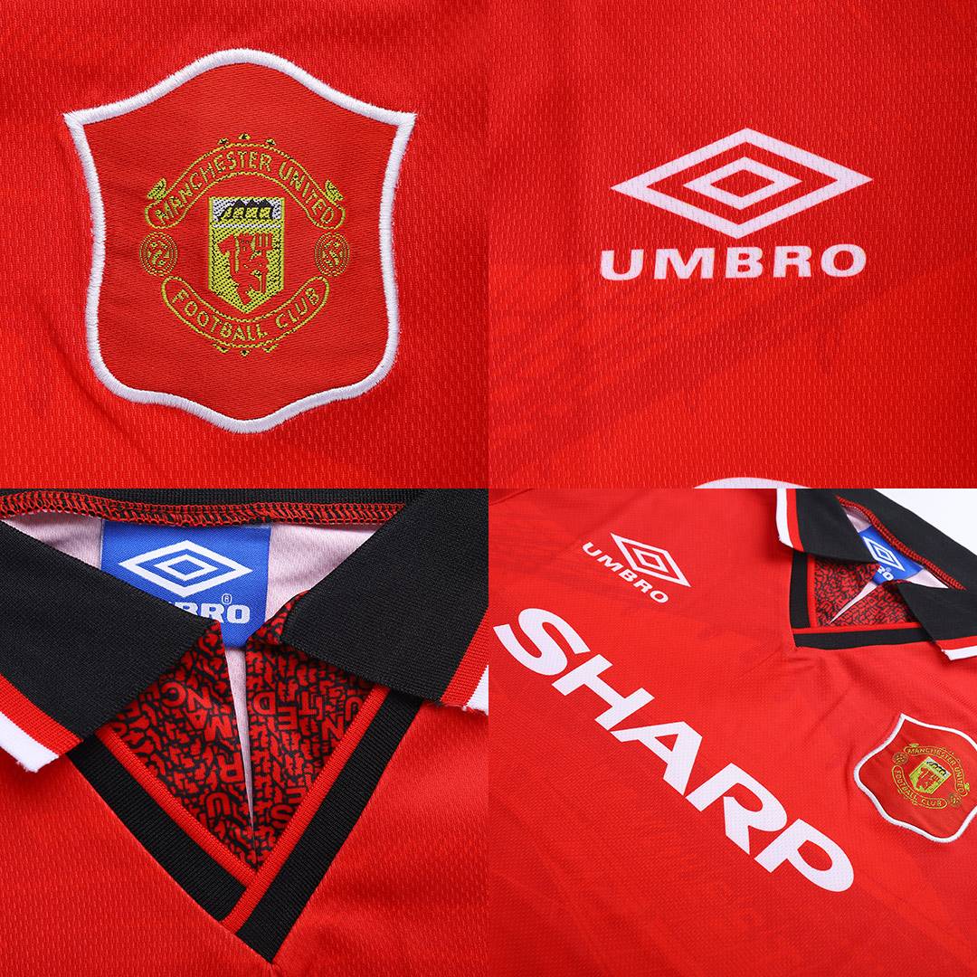 1994-95 Manchester United Umbro Home Shirt M Scholes 22, Vintage