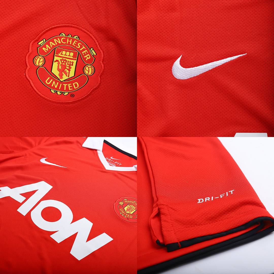 Manchester United Futbol Soccer AON Red Nike Dri-Fit Authentic Jersey #9  Mens S