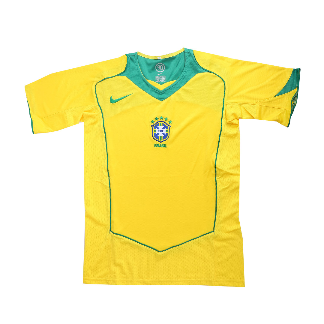 NIKE BRAZIL 2004 AWAY `RONALDO` JERSEY - Soccer Plus