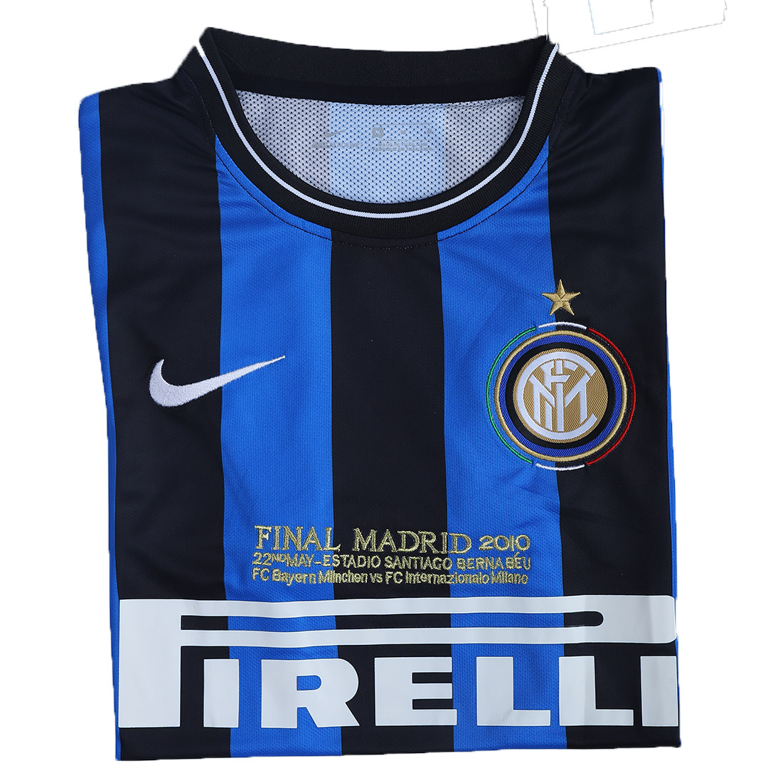 Inter Milan Jersey Custom Home Soccer Retro Jersey 2009/10