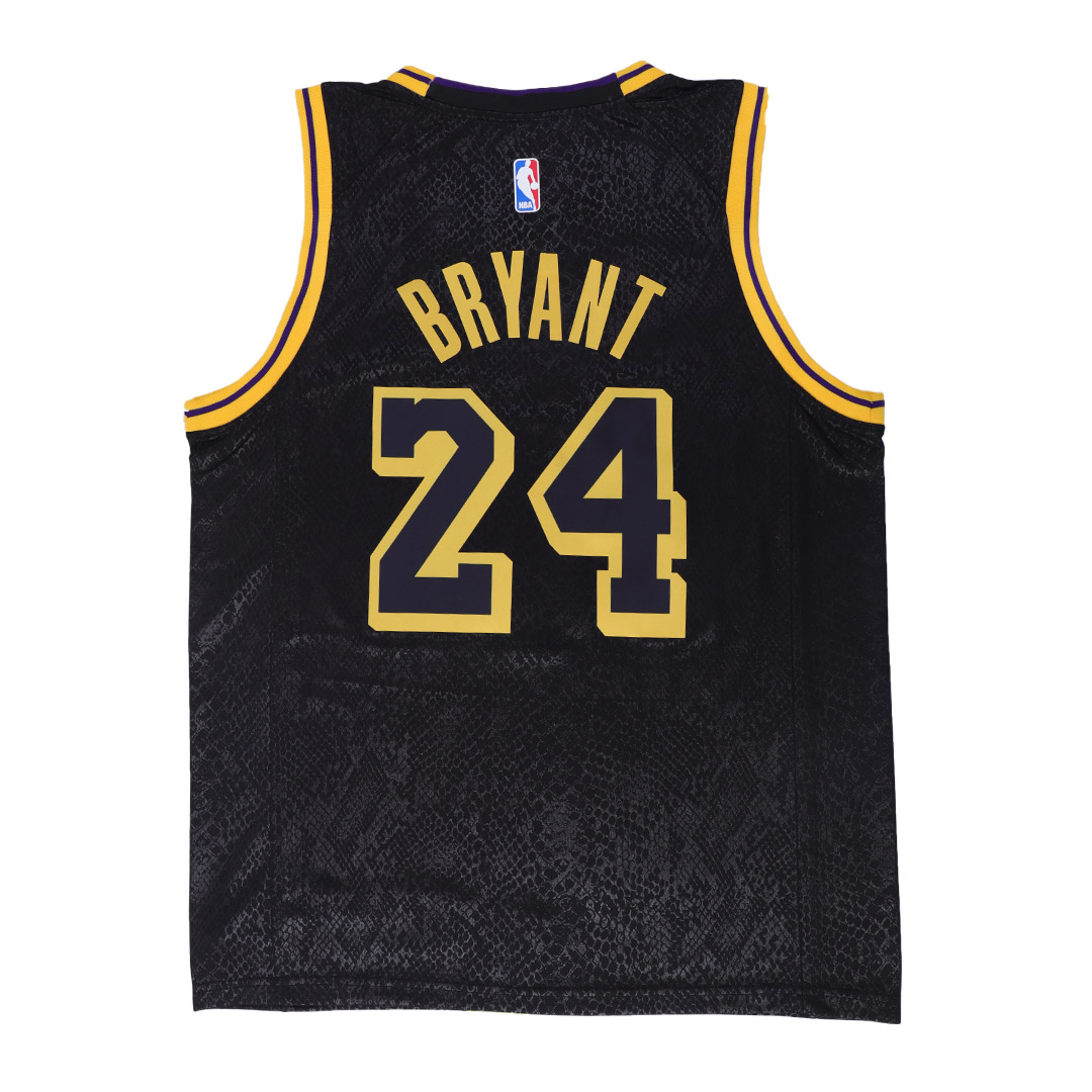 The back of the Los Angeles Lakers Jersey Kobe Bryant #8 & #24 NBA Jersey