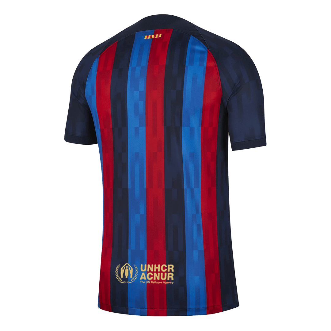 The back of Barcelona Jersey Soccer Jersey Home 2022/23
