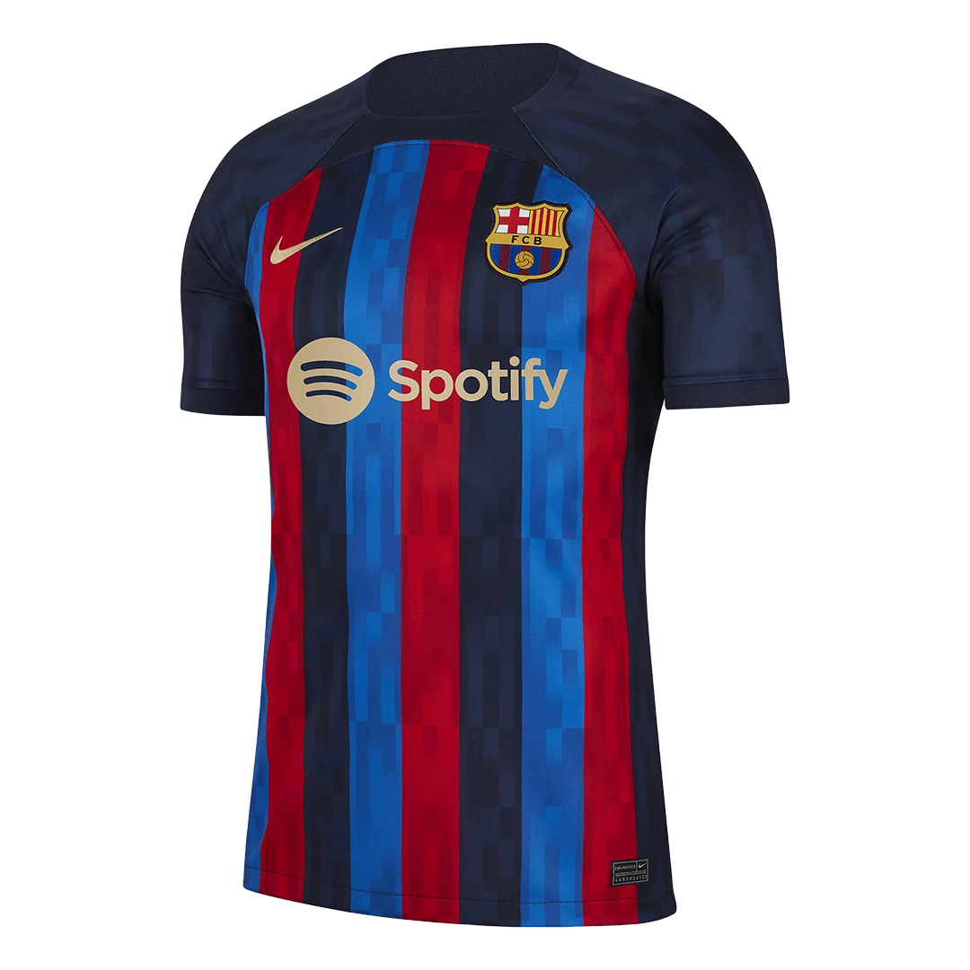 The Front of Barcelona Jersey Soccer Jersey Home 2022/23