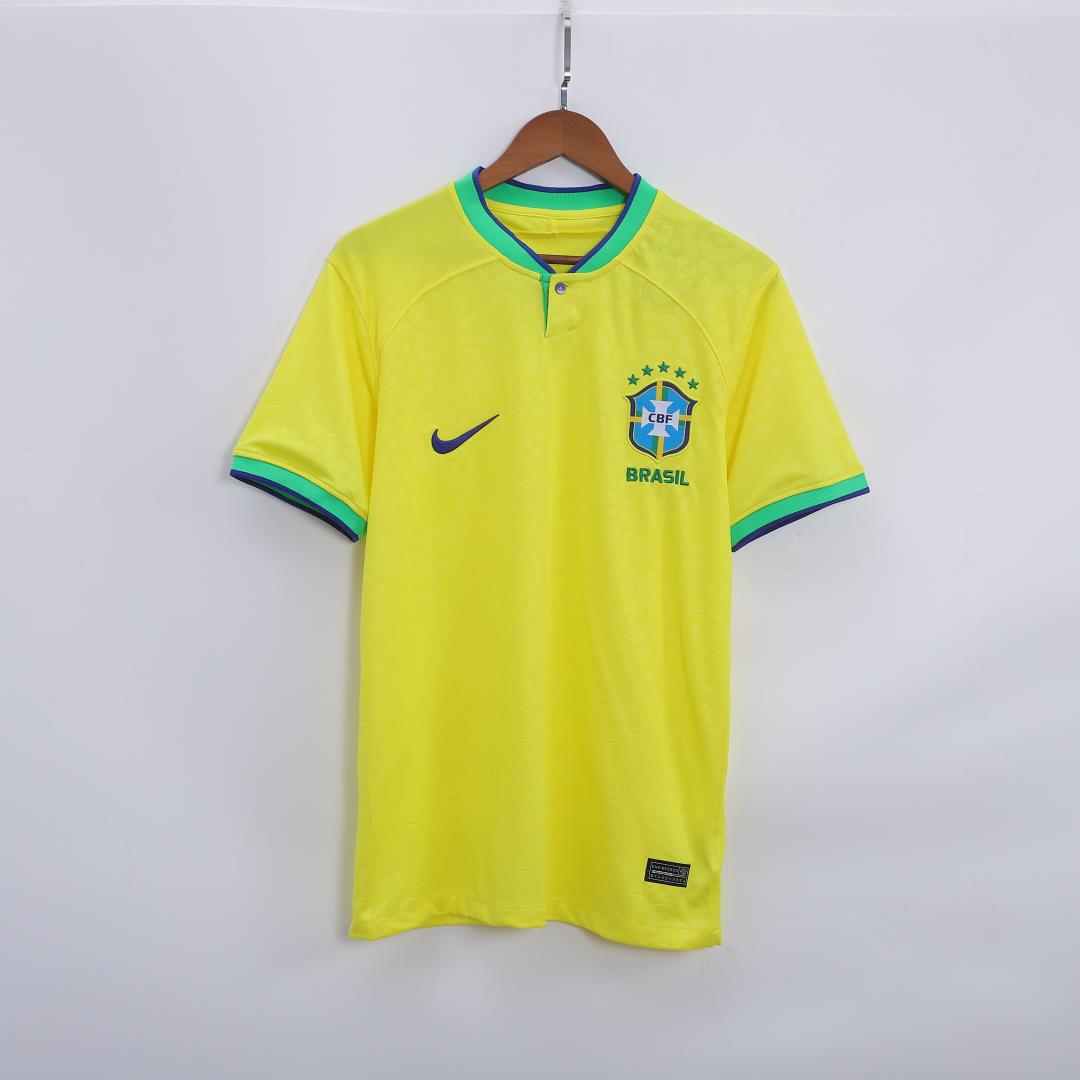 Brazil Brasileira CBF Futebol Nike Tee T-Shirt Size XL Yellow